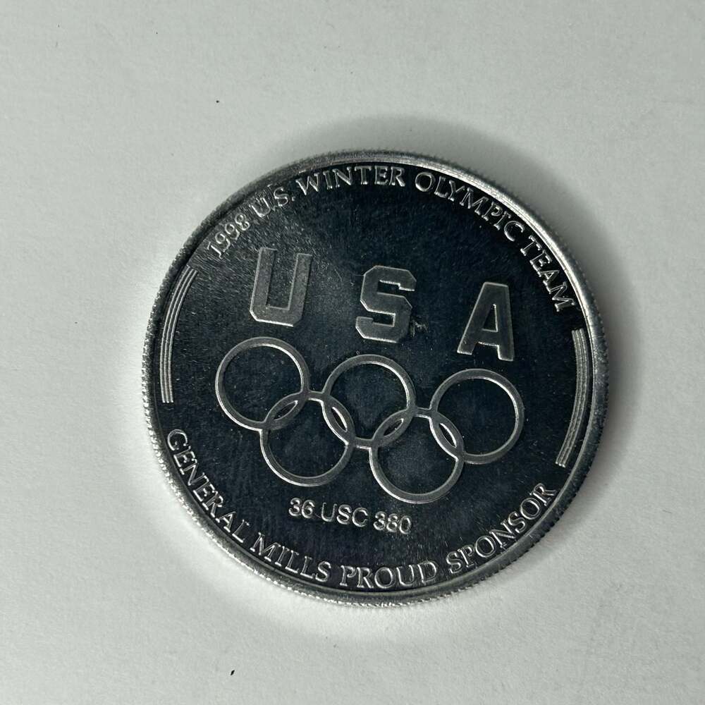 1998 Nagano Winter Olympic Team Luge Commemorative Token by General Mills